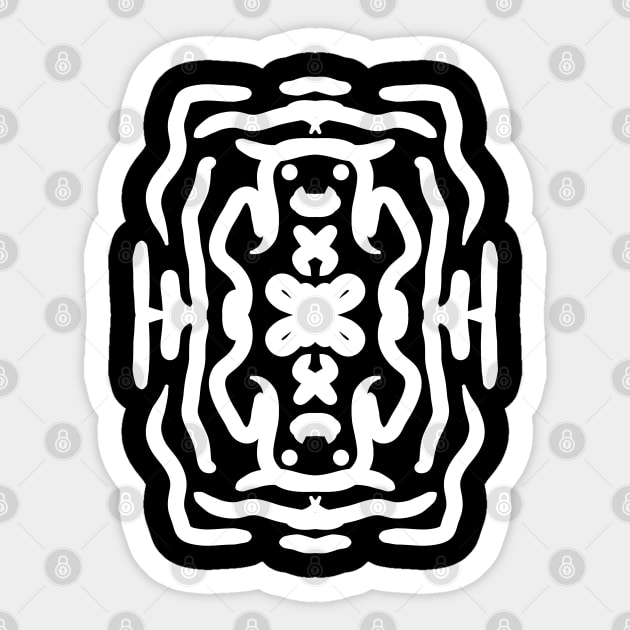 Lines Art 16 Sticker by Megadorim